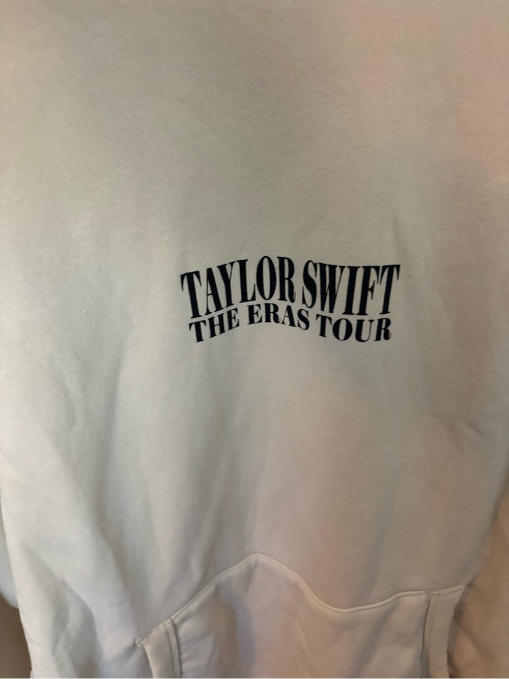 Taylor Swift The Eras Tour Beige Fleece Lined Hoodie Pullover XL - Picture 3 of 6